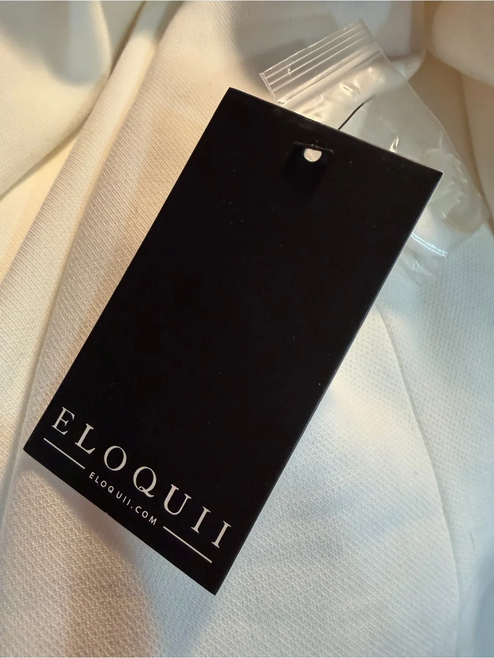 NWT Eloquii White Off-the-Shoulder Double-Breasted Statement Blazer Plus Size 22 - Picture 7 of 16